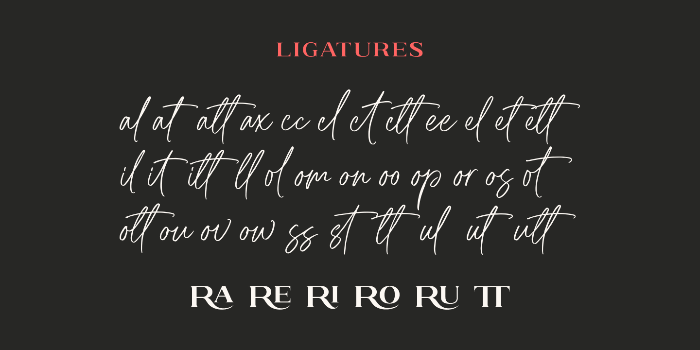 Przykład czcionki Brushine Collection Serif